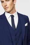 Burton Skinny Fit Navy Textured Suit Jacket thumbnail 4