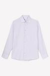 Burton Lilac Long Sleeve Slim Fit Basket Textured Shirt thumbnail 5