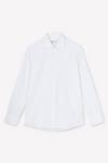 Burton White Long Sleeve Slim Fit Basket Weave Collar Shirt thumbnail 5