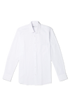 Burton White Long Sleeve Tailored Fit Herringbone Collar Point Shirt thumbnail 4