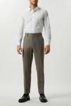 Burton Slim Fit Neutral Basketweave Tweed Suit Trousers thumbnail 2