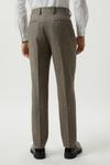 Burton Slim Fit Neutral Basketweave Tweed Suit Trousers thumbnail 3