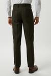 Burton Slim Fit Khaki Basketweave Tweed Suit Trousers thumbnail 3