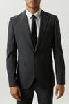 Burton Skinny Fit Grey Grid Check Suit Jacket thumbnail 2