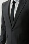 Burton Skinny Fit Grey Grid Check Suit Jacket thumbnail 4