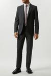 Burton Slim Fit Grey Grid Check Suit Jacket thumbnail 1