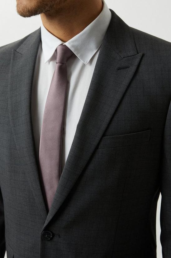 Burton Slim Fit Grey Grid Check Suit Jacket 6