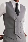 Burton Tailored Fit Grey Mini Herringbone Waistcoat thumbnail 4