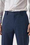Burton Slim Fit Blue Semi Plain Suit Trousers thumbnail 3