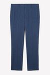 Burton Slim Fit Blue Semi Plain Suit Trousers thumbnail 5