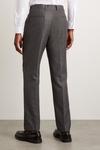 Burton Slim Charcoal Wide Self Stripe Suit Trousers thumbnail 3