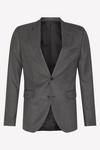 Burton Slim Charcoal Wide Self Stripe Suit Jacket thumbnail 5