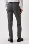 Burton Skinny Grey Texture Grid Check Suit Trousers thumbnail 3