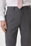 Burton Skinny Grey Texture Grid Check Suit Trousers thumbnail 4