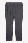 Burton Skinny Grey Texture Grid Check Suit Trousers thumbnail 5