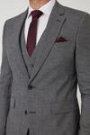 Burton Skinny Grey Texture Grid Check Suit Jacket thumbnail 2