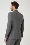 Burton Skinny Grey Texture Grid Check Suit Jacket thumbnail 4