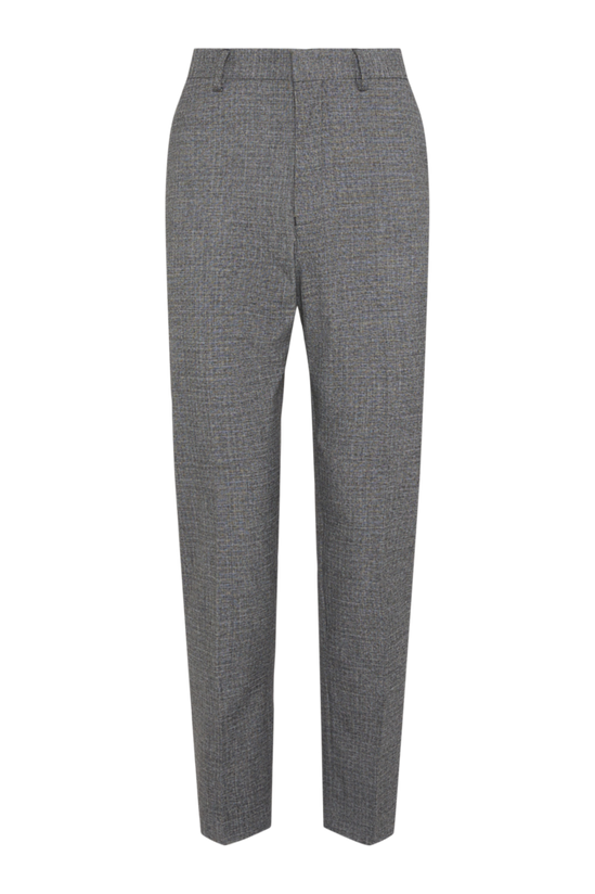 Burton Slim Fit Grey Texture Grid Check Suit Trouser 4