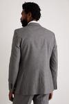 Burton Slim Fit Grey Texture Grid Check Suit Jacket thumbnail 3