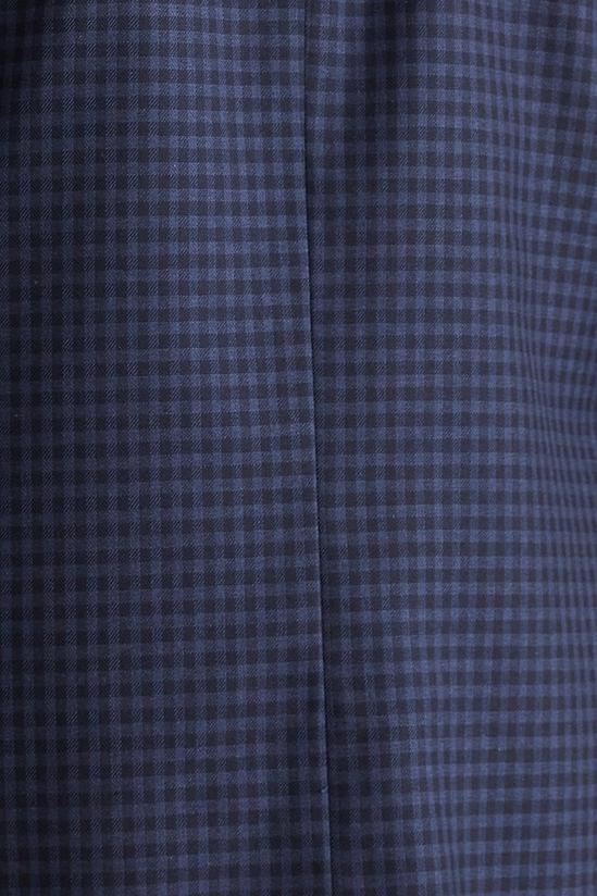 Burton Tailored Navy Small Scale Check Suit Jacket 6