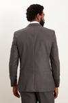Burton Tailored Fit Charcoal Herringbone Suit Jacket thumbnail 3