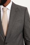 Burton Tailored Fit Charcoal Herringbone Suit Jacket thumbnail 5