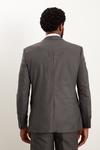 Burton Slim Fit Charcoal Herringbone Suit Jacket thumbnail 3