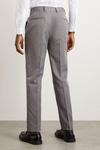 Burton Slim Fit Grey Mini Herringbone Suit Trousers thumbnail 3
