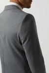 Burton Slim Fit Grey Mini Herringbone Suit Jacket thumbnail 5