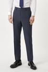 Burton Tailored Fit Navy Overcheck Suit Trousers thumbnail 2