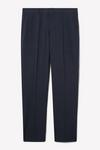 Burton Tailored Fit Navy Overcheck Suit Trousers thumbnail 5