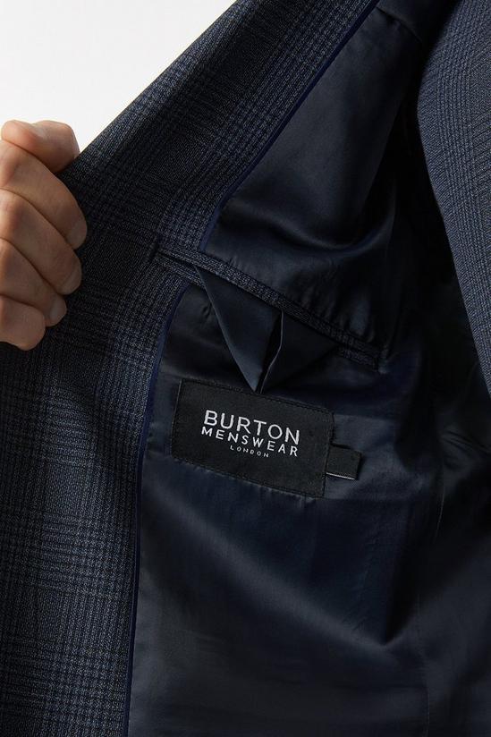 Burton Tailored Fit Navy Overcheck Suit Jacket 2