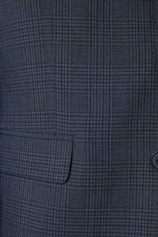 Burton Tailored Fit Navy Overcheck Suit Jacket 5