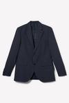 Burton Tailored Fit Navy Overcheck Suit Jacket thumbnail 6