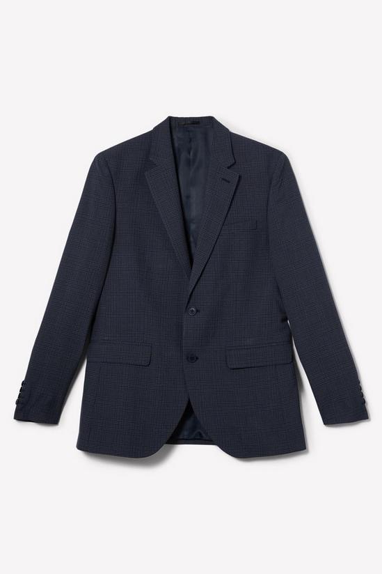Burton Tailored Fit Navy Overcheck Suit Jacket 6