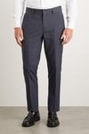 Burton Slim Fit Navy Overcheck Suit Trousers thumbnail 2