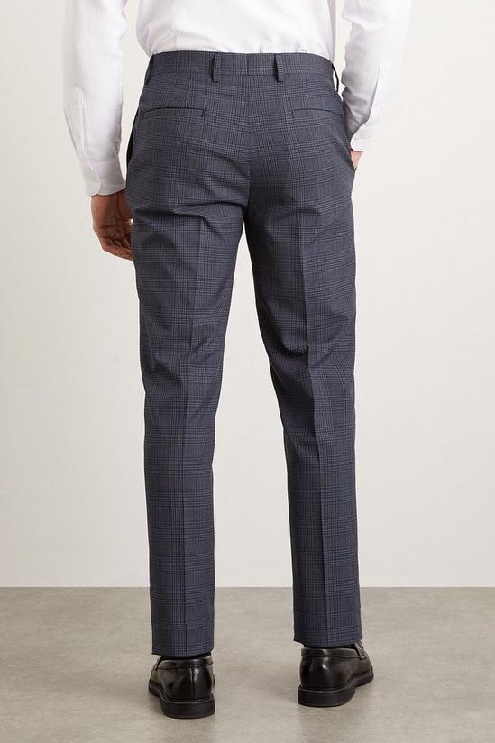 Burton Slim Fit Navy Overcheck Suit Trousers 3