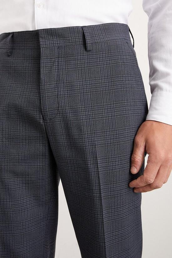 Burton Slim Fit Navy Overcheck Suit Trousers 5