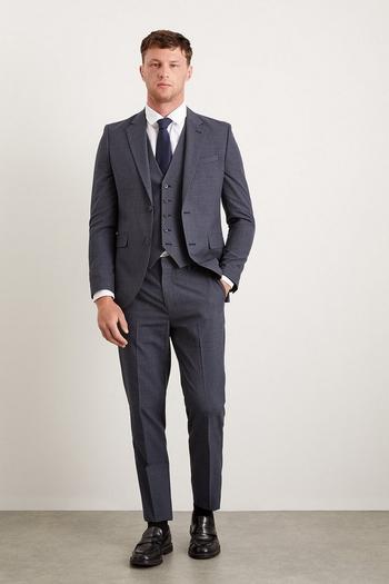 Related Product Slim Fit Navy Overcheck Suit Jacket