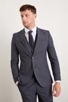 Burton Slim Fit Navy Overcheck Suit Jacket thumbnail 2