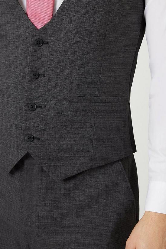 Burton Tailored Fit Semi Plain Waistcoat 5