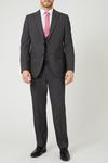 Burton Tailored Fit Charcoal Semi Plain Suit Trouser thumbnail 2