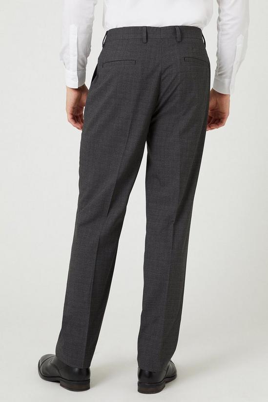Burton Tailored Fit Charcoal Semi Plain Suit Trouser 3