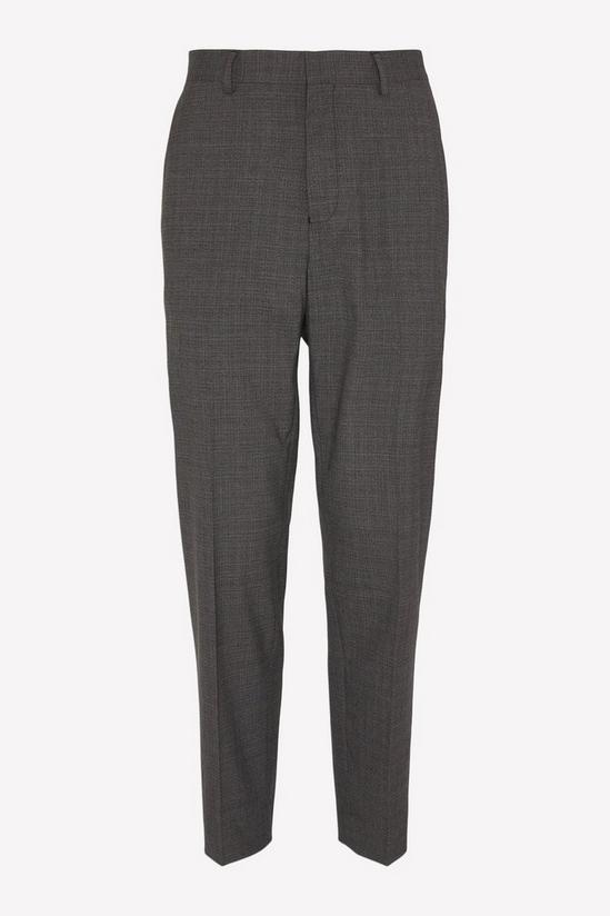 Burton Tailored Fit Charcoal Semi Plain Suit Trouser 5