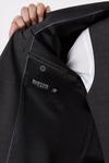 Burton Slim Fit Charcoal Semi Plain Suit Jacket thumbnail 5