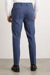 Burton Skinny Fit Blue Semi Plain Suit Trousers thumbnail 3