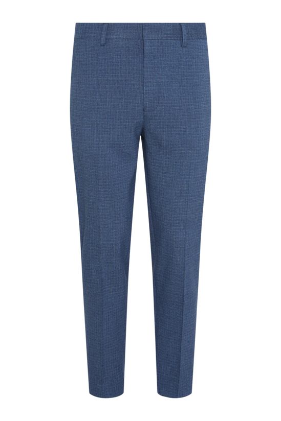 Burton Skinny Fit Blue Semi Plain Suit Trousers 4