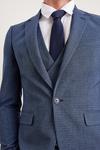Burton Skinny Fit Blue Semi Plain Suit Jacket thumbnail 5