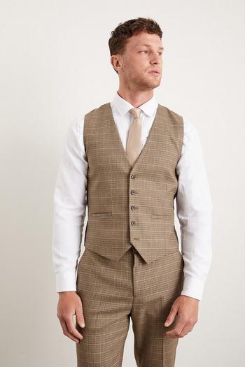 Related Product Slim Neutral Puppytooth Waistcoat