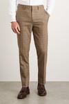 Burton Slim Fit Neutral Puppy Tooth Suit Trousers thumbnail 2